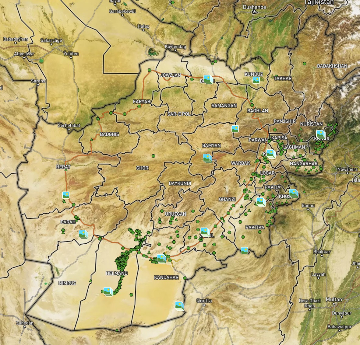 Projekt Athena interaktivní mapa
